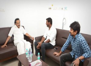 கருணாநிதி உடல்நலம் குறித்து ஸ்டாலினிடம் நலம் விசாரித்த விஷால்