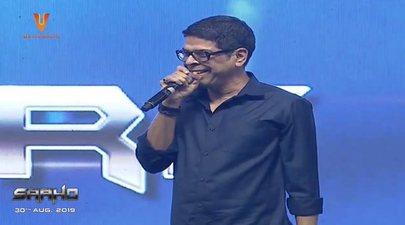 saaho pre release event prabhas shraddha kapoor