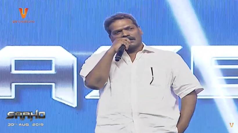 saaho pre release event prabhas shraddha kapoor