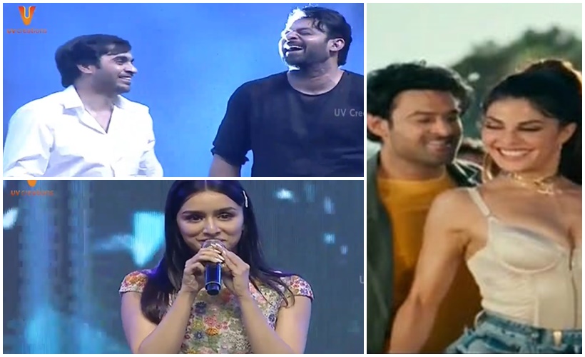saaho pre release event prabhas shraddha kapoor