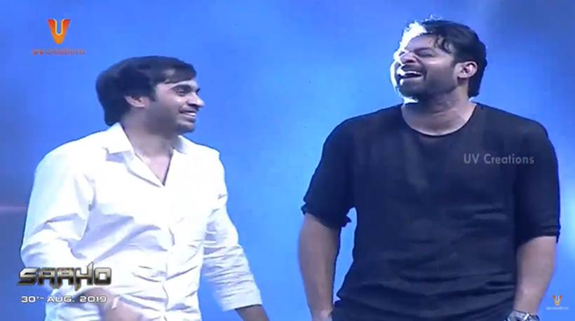 saaho pre release event prabhas shraddha kapoor