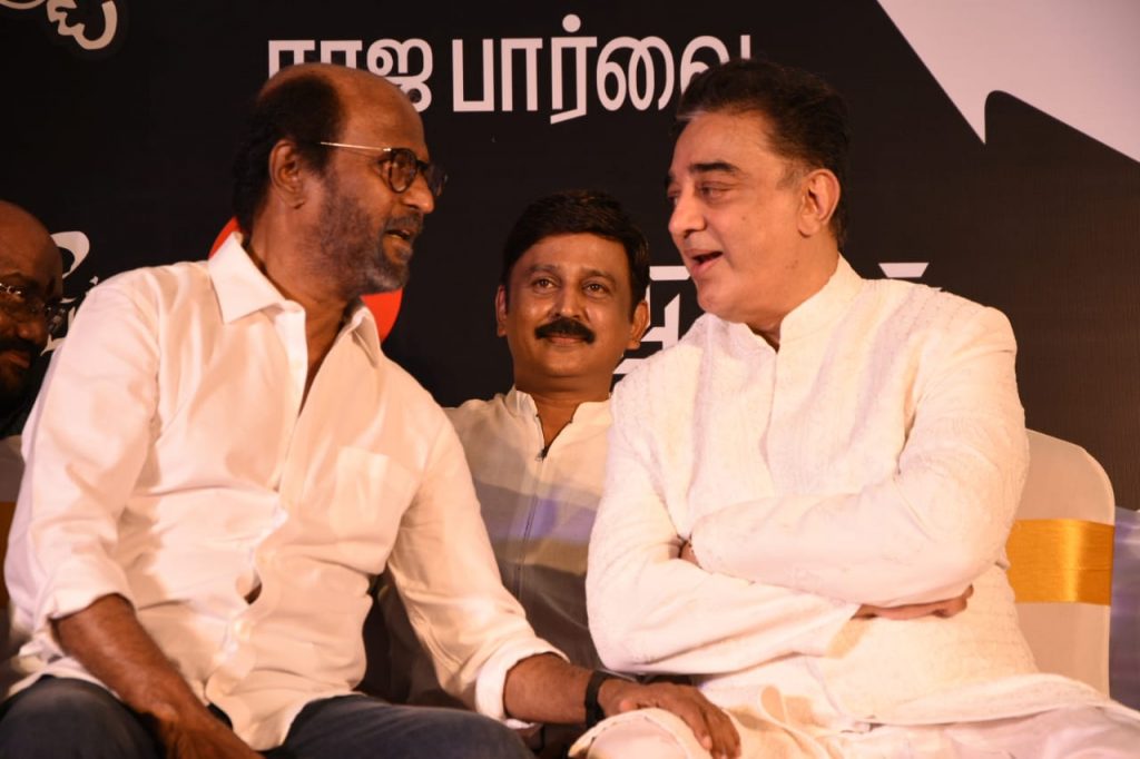 kamal haasan, Rajinikanth balachander statue opening