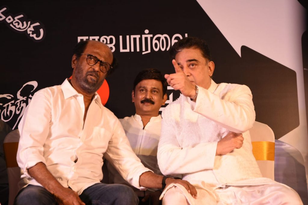 kamal haasan, Rajinikanth balachander statue opening
