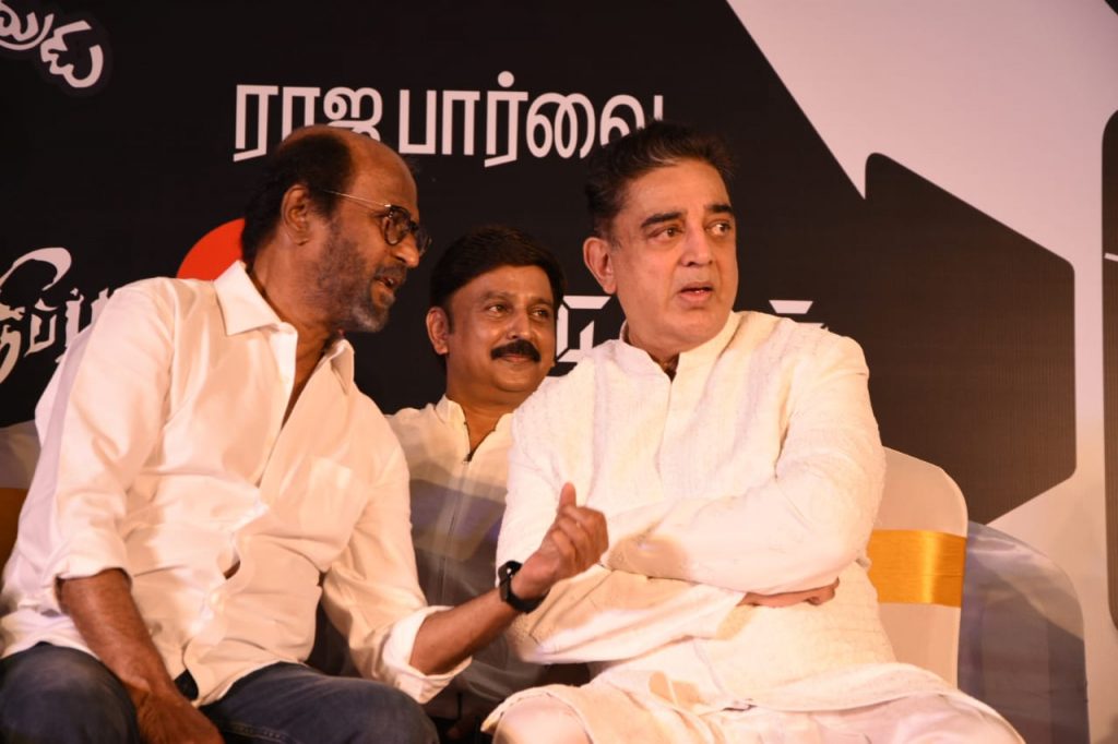kamal haasan, Rajinikanth balachander statue opening