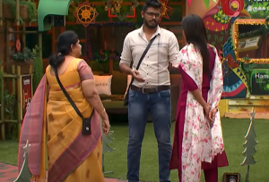 Bigg Boss 4 Tamil Vijay Tv Ramya Rio Som family meet Aari Gaby review Day 87